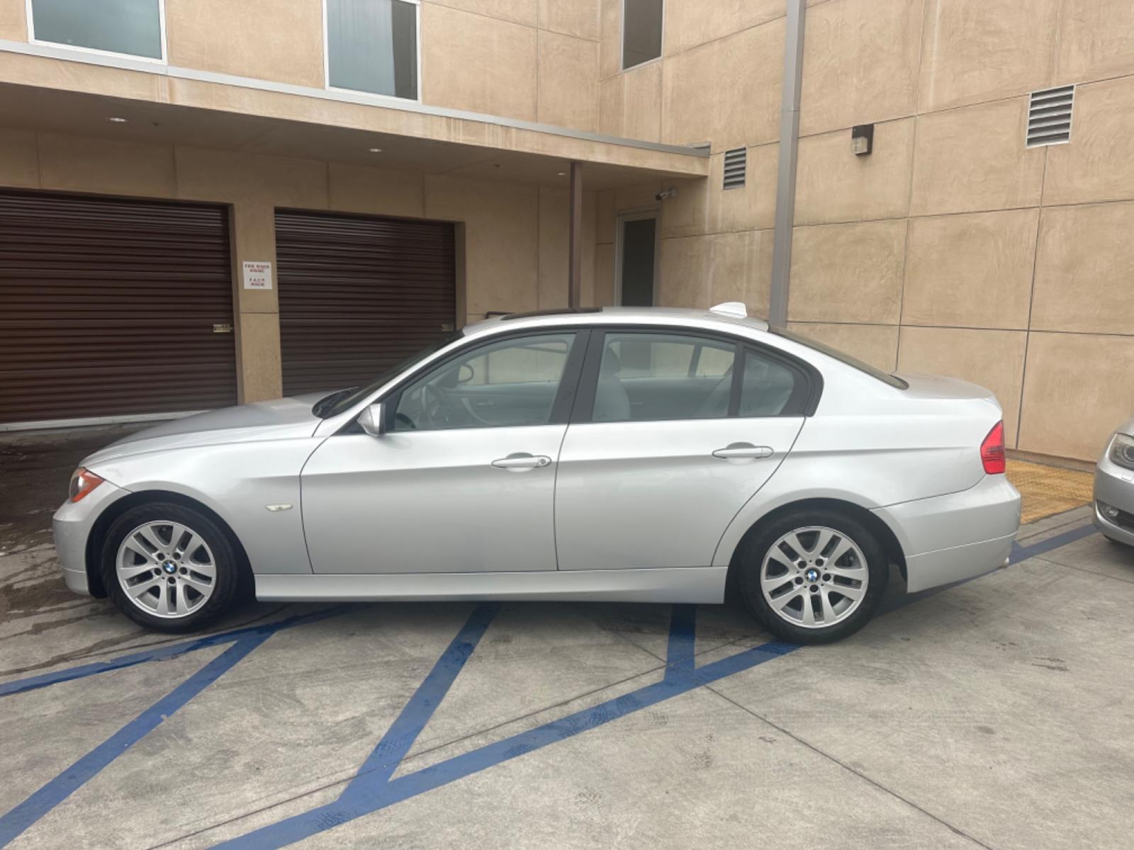2007 Silver Metallic /Gray BMW 3-Series Leather (WBAVC53597F) with an 6 cylinder engine, Automatic transmission, located at 30 S. Berkeley Avenue, Pasadena, CA, 91107, (626) 248-7567, 34.145447, -118.109398 - Photo #1